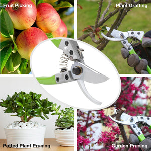 WORKPRO 2PC Pruning Shears Set 8" Pruner and 7.5" Garden Scissors for Garden Grass Shears