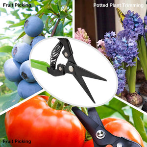 WORKPRO 2PC Pruning Shears Set 8" Pruner and 7.5" Garden Scissors for Garden Grass Shears