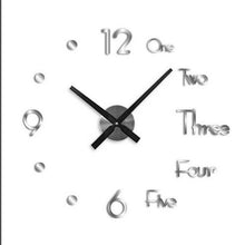 Load image into Gallery viewer, Wall Clock Stickers 3D Modern Watch Kitchen Quartz Needle Acrylic Home Decoration Living Room Silent Antique Round Acrylic Gifts