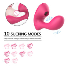 Load image into Gallery viewer, Wearable Clitoral Sucking Massager with 10 Vibration 3 Suction Modes Massage Device for Women,Dual Pleasure Vibrating Stimulator