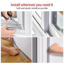 Load image into Gallery viewer, Wearable Door Window Sealing Strips Pu foam Self Adhesive Tape Waterproof Dustproof Sealing Tape Sound Insulation Tools