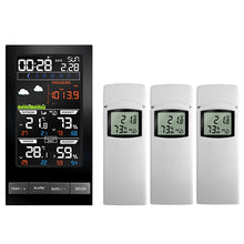 Load image into Gallery viewer, Weather Station Wireless Outdoor Hygrometer Digital Thermometer mmHg Barometer Digital Hygrometer Alarm Clock Weather Forecast