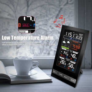 Weather Station Wireless Outdoor Hygrometer Digital Thermometer mmHg Barometer Digital Hygrometer Alarm Clock Weather Forecast