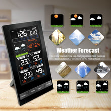 Load image into Gallery viewer, Weather Station Wireless Outdoor Hygrometer Digital Thermometer mmHg Barometer Digital Hygrometer Alarm Clock Weather Forecast