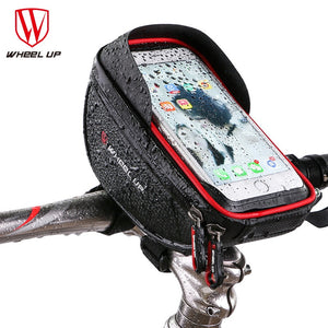 Wheel Up Cycling Phone Holder Waterproof 6.5in Mobile Cell Phone Mount Bracket Bike Handlebar Soporte Bicicleta Bicycle Bag Case