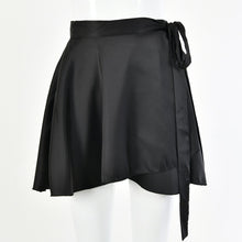 Load image into Gallery viewer, White Elegant Satin Crop Top And Skirt 2 Two-Piece Set Women Lantern Long Sleeves Cardigan Sexy High Waist Mini Skirts 2021 Suit