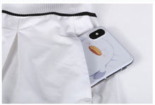 Load image into Gallery viewer, White Summer Running Shorts Women  High Waist Loose Marathon Quick Dry Shorts Gym Loose Sport Shorts Breathable Yoga Shorts