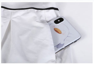 White Summer Running Shorts Women  High Waist Loose Marathon Quick Dry Shorts Gym Loose Sport Shorts Breathable Yoga Shorts