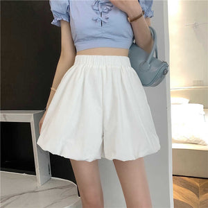 Wide Leg Bud Casual Elastic Waist Pants Slimming Loose Pumpkin Bloomers Sexy Shorts Women's Summer Korean Fashion Short Mujer