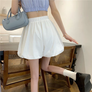 Wide Leg Bud Casual Elastic Waist Pants Slimming Loose Pumpkin Bloomers Sexy Shorts Women's Summer Korean Fashion Short Mujer