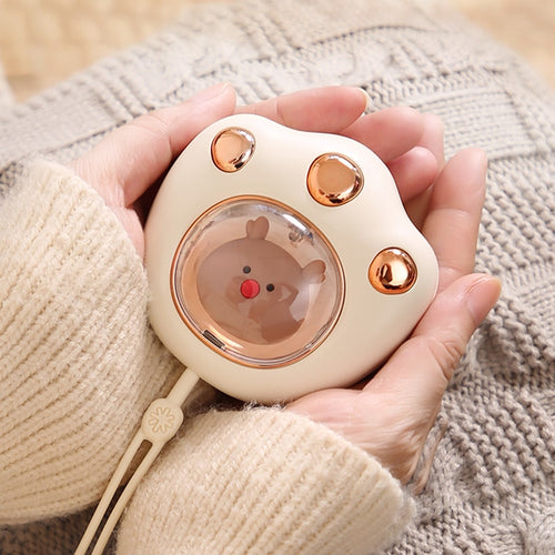 Winter Mini Hand Warmer Heating Pad USB Rechargeable Handy Warmer Heater Pocket Mini Cartoon  Cute Electric Heater Warm 1200mAh