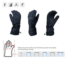 Load image into Gallery viewer, Winter Outdoor Skiing Cycling Heated Gloves Thermal Hand Warmer Gloves Control Touchscreen Fleece Waterproof Non-Slip Mittens