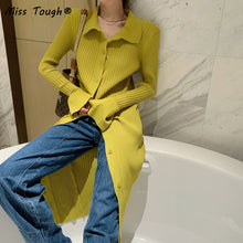 Load image into Gallery viewer, Winter Vintage Knitted Sweater Dress Women Solid Elegant Bodycon Party Midi Dress Female Korean Slim Split One Piece Dress 2021