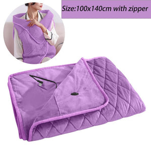 Winter Warm Electric Large Blanket 5V Usb Heating Blanket Powered By Power Bank Bed Warmer Usb Heated Body Heater Shawl Blanket