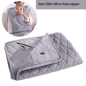 Winter Warm Electric Large Blanket 5V Usb Heating Blanket Powered By Power Bank Bed Warmer Usb Heated Body Heater Shawl Blanket