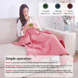 Winter Warm Electric Large Blanket 5V Usb Heating Blanket Powered By Power Bank Bed Warmer Usb Heated Body Heater Shawl Blanket