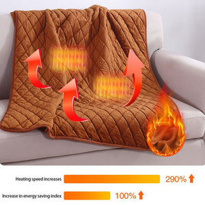 Winter Warm Electric Large Blanket 5V Usb Heating Blanket Powered By Power Bank Bed Warmer Usb Heated Body Heater Shawl Blanket