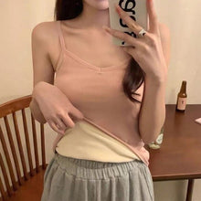 Load image into Gallery viewer, Winter Warm Velvet Vest for Women Thermal Underwear Solid Color Slim Cozy Camisole Thicken Sling Vest Top Bottoming Clothing New