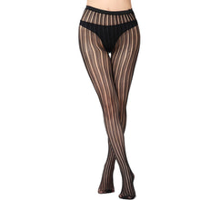 Load image into Gallery viewer, Woman Sexy Lingerie Pantyhose Stockings Long Tube Suspender Mesh Open Crotch Fishnet Panty Bottoming Silk Stockings Sexy Tights