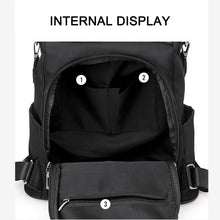 Load image into Gallery viewer, Women Anti-theft Backpack Waterproof Fabric Large Female Shoulder Bag Large Capacity Simple Style Casual Mochila Travel