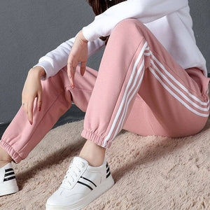 Women Autumn Winter Warm Harem Pants Thick Fleece Long Trousers Female Sport Pants Solid Casual Sweatpants Streetwear