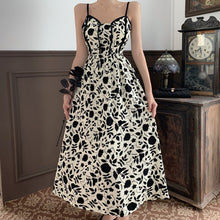 Load image into Gallery viewer, Women Boho Print Strap Dress 2021 Summer Vintage Sexy Strapless High Waist Casual Beach A-Line Long Dresses Females