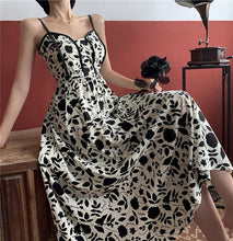 Load image into Gallery viewer, Women Boho Print Strap Dress 2021 Summer Vintage Sexy Strapless High Waist Casual Beach A-Line Long Dresses Females