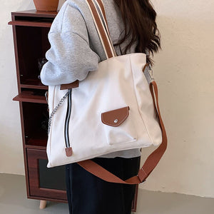 Women Canvas Shoulder Crossbody Bags Large Ladies Shopping Bag Cotton Cloth Fabric Grocery Handbags Harajuku Books Bag For Girls