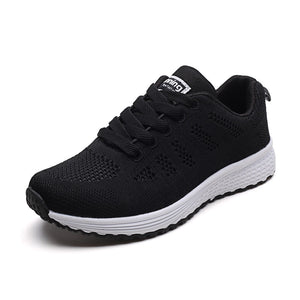 Women Casual Shoes Fashion Breathable Walking Mesh Flat Shoes Sneakers Women 2020 Gym Vulcanized Shoes White Female Footwear