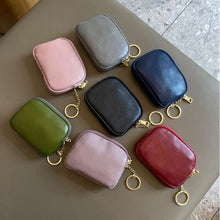 Load image into Gallery viewer, Women Clutch Coin Purse Fashion Simple Genuine Leather Short Wallet Card Holder Organizer Bags Mini Zipper Cute Money Bags