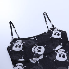 Load image into Gallery viewer, Women Floral Print Camis Crop Top Chest Hollow Out Sleeveless Slim Skinny Camisole 2021 Summer Sexy Elegant Tops