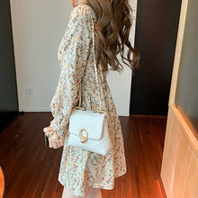 Load image into Gallery viewer, Women French Floral Dress Fashion Retro Fairy Short Skirt Gentle Chiffon Long-Sleeve Dresses Autumn Temperament Sexy Dress