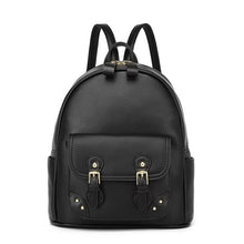 Load image into Gallery viewer, Women Genuine Leather Backpack Purse Female Shoulder Bag Fahion Travel Backpack Casual School College Book Bag For Girls