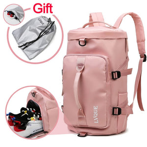 Women Gym Bag Backpack Fitness Bags for Shoes Outdoor Shoulder Gymtas Tas Sac De Sport Mochila 2020 Student Sportbag XA891WA