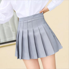 Load image into Gallery viewer, Women High Waist Pleated Skirt Female Fashion Mini Dance Skirt Side Button High Waist School Skirts Cosplay Costumes