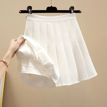 Load image into Gallery viewer, Women High Waist Pleated Skirt Female Fashion Mini Dance Skirt Side Button High Waist School Skirts Cosplay Costumes