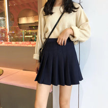 Load image into Gallery viewer, Women High Waist Pleated Skirt Female Fashion Mini Dance Skirt Side Button High Waist School Skirts Cosplay Costumes
