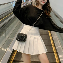 Load image into Gallery viewer, Women High Waist Pleated Skirt Female Fashion Mini Dance Skirt Side Button High Waist School Skirts Cosplay Costumes