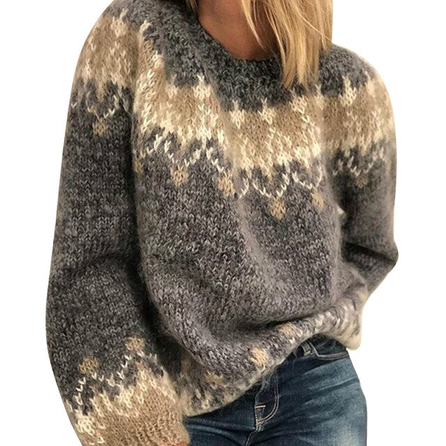 Women Knitted Sweater Fashion Pullovers Ladies Winter Loose Sweater Korean College Style Women Jumper Sueter Mujer