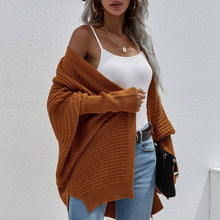 Load image into Gallery viewer, Women Knitted Sweater Knit Cardigan Solid Color Sweaters Winter Coat Casual Warm Tops Open Front Long Sleeve Fashion Warm Tops