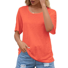 Load image into Gallery viewer, Women Lace T-shirt Loose Sexy Hollow Out Shirt O-Neck Short Sleeve Fashion Shirt Tops  Tee Shirt Femme 2021 Summer Daily Wear