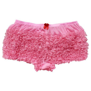 Women Ladies Lingerie Layered Ruffled Lace Trim Bloomers Knickers with a bow Sexy Panties Women&#39;s Underwear Underpants