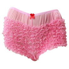 Load image into Gallery viewer, Women Ladies Lingerie Layered Ruffled Lace Trim Bloomers Knickers with a bow Sexy Panties Women&#39;s Underwear Underpants