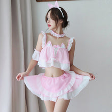 Load image into Gallery viewer, Women Maid Outfit Maid Cosplay Costume Lolita Dress Kawaii Anime Dresses Lace Cafe Uniform Passion Temptation Sexy Lingerie Suit