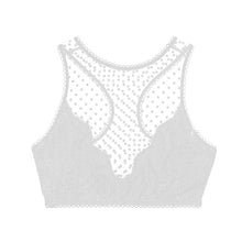 Load image into Gallery viewer, Women Mesh Hollow Out Patchwork Bra Tank Tops Vest Crop Tops Bralette Pullover Bra Wirefree High Support Bodycon Slim Clothing