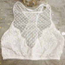 Load image into Gallery viewer, Women Mesh Hollow Out Patchwork Bra Tank Tops Vest Crop Tops Bralette Pullover Bra Wirefree High Support Bodycon Slim Clothing