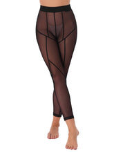 Load image into Gallery viewer, Women Mesh See Through Pants Women Hot Sexy High Waist Sheer Leggings Body-shaping Skinny Long Trousers Casual Sweatpants