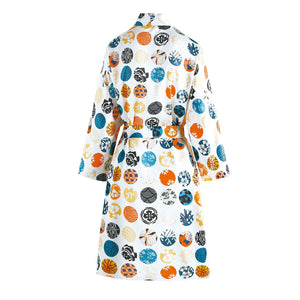 Women Night-robe Print Soft Comfortable Breathable Sleepwear Pajamas Homewear Cardigan Kimono Dressing Gown Female Bathrobe