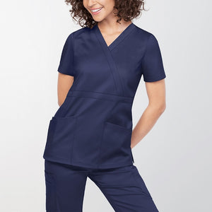 Women Nurse Uniform Short Sleeve V-neck Tops Summer Plus Size Ladies T-shirt Care Workers Tunic Clinic 2023 New Blouse Clothing
