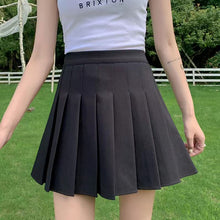 Load image into Gallery viewer, Women Pleated Skirt Girls Dance Mini Skirts Cute Japanese School Uniforms Ladies Jupe Kawaii Skirt Preppy Style Plaid Skirts